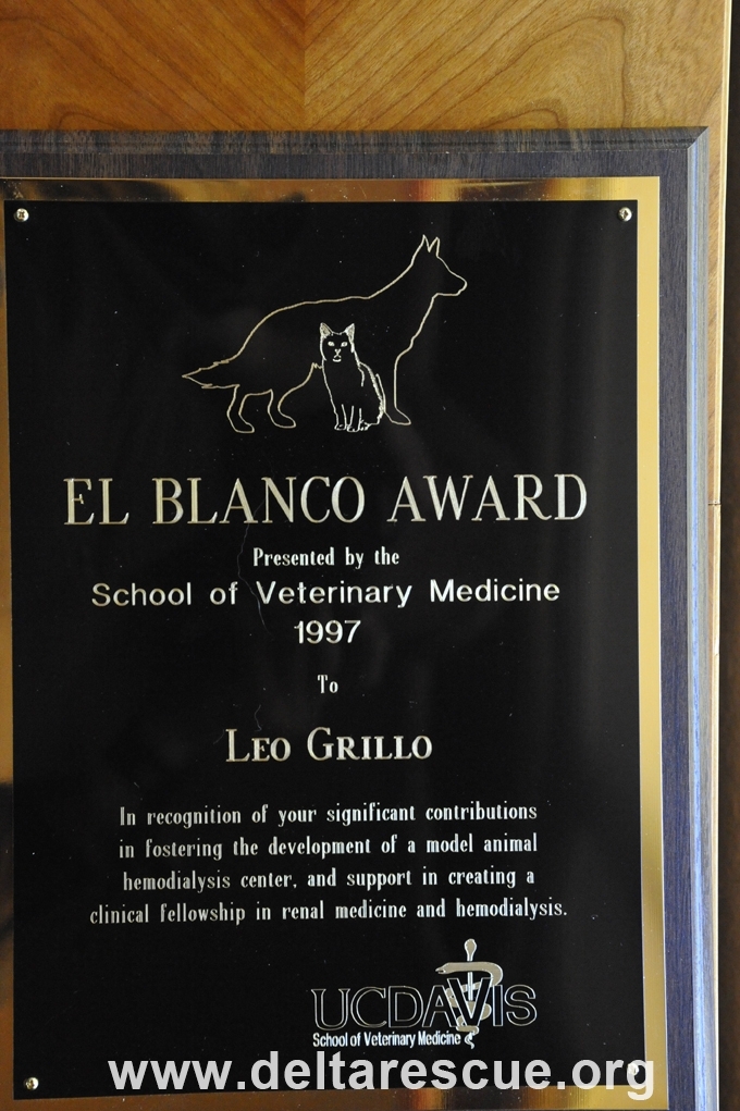 El Blanco Award presented to Leo Grillo 1997